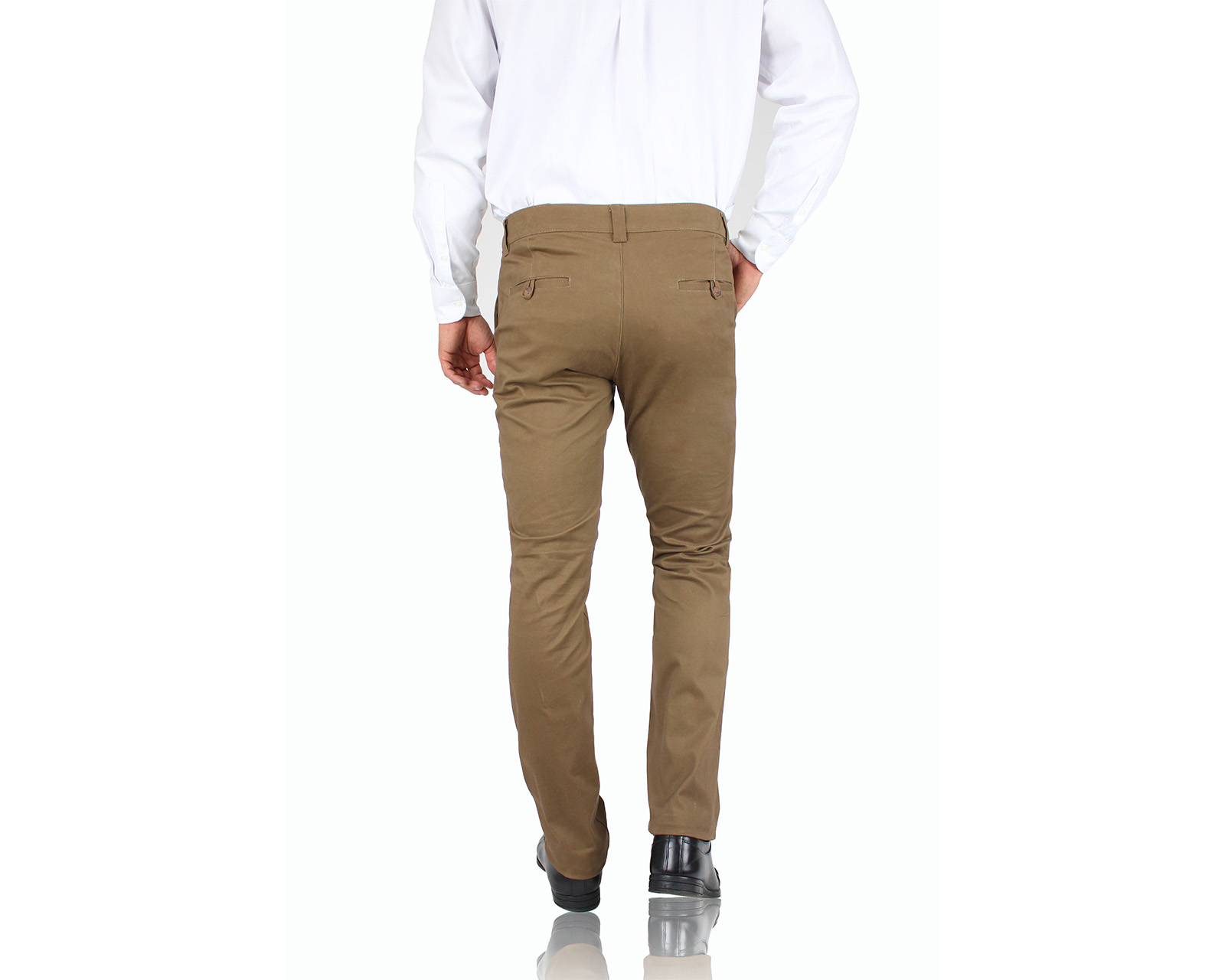 Foto 2 | Pantalón De Vestir Rams Cottons Modelo Chino Color Camel Slim Fit para Hombre