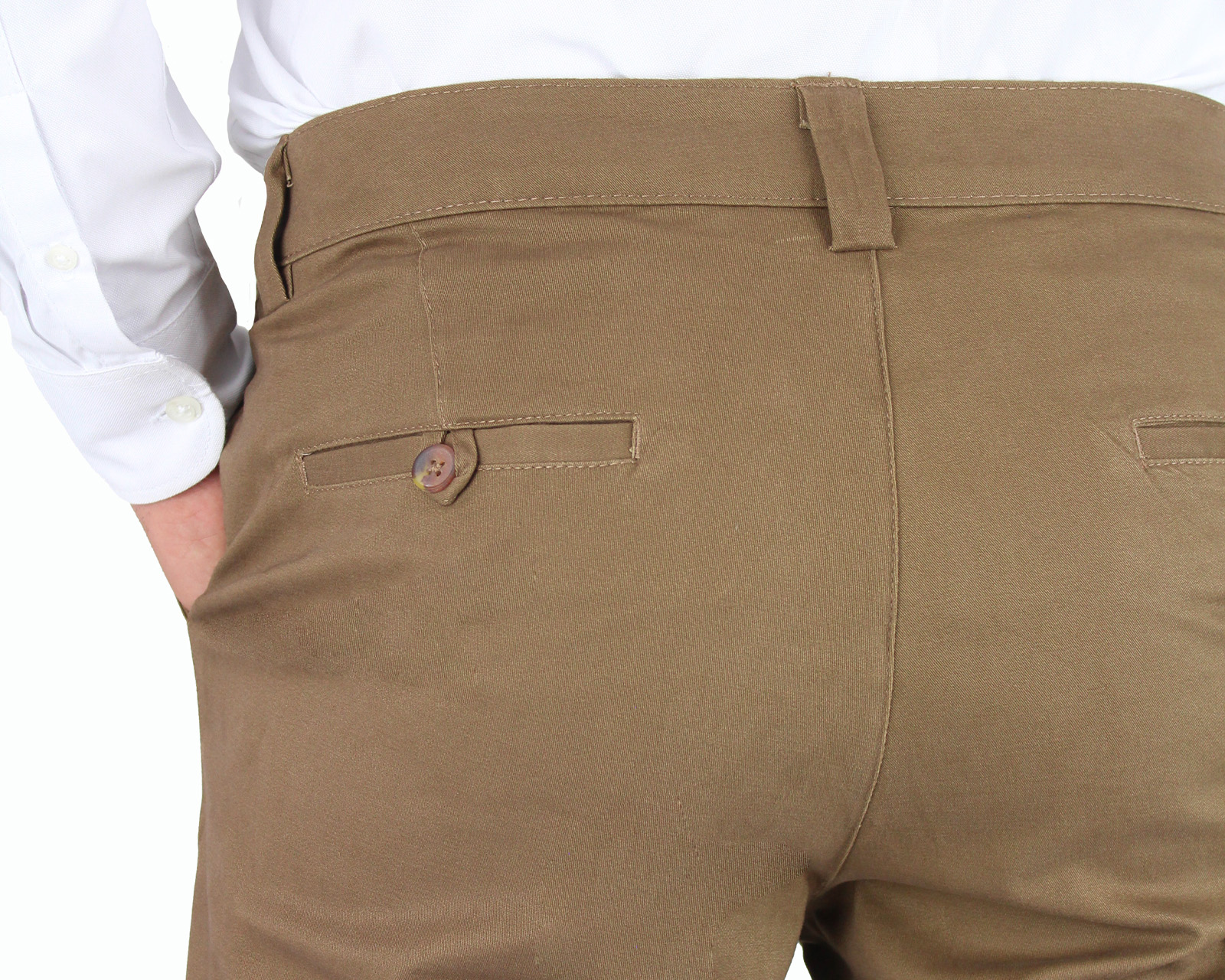 Foto 6 pulgar | Pantalón De Vestir Rams Cottons Modelo Chino Color Camel Slim Fit para Hombre