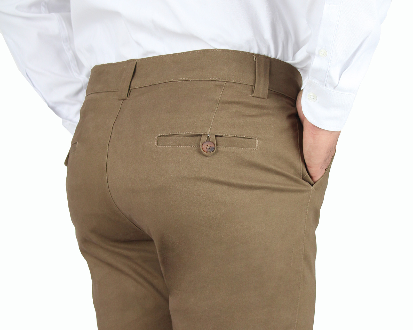 Foto 7 pulgar | Pantalón De Vestir Rams Cottons Modelo Chino Color Camel Slim Fit para Hombre