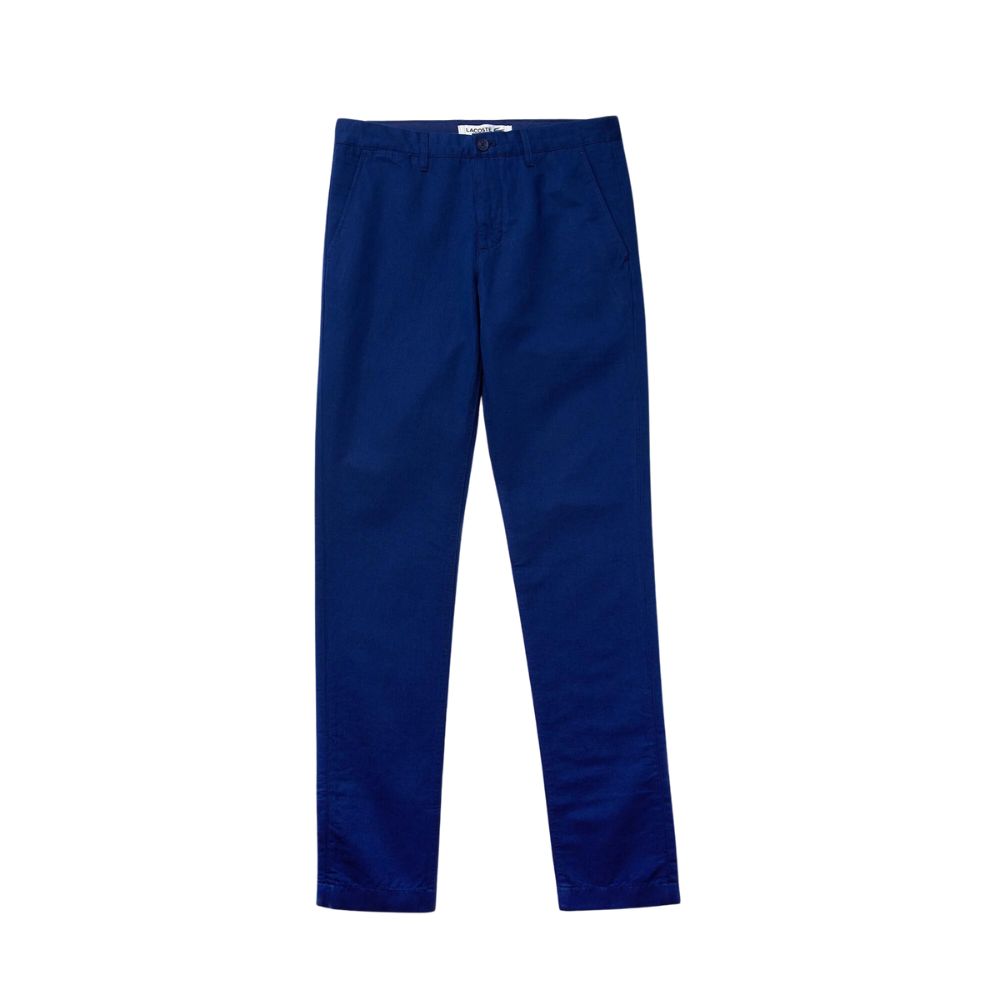 Pantalones Chinos Lacoste De Algodón-lino Para Hombre