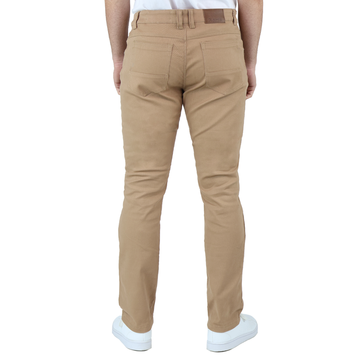 Foto 4 pulgar | Pantalón De Vestir Para Hombre Marca Rams Cottons Modelo Bull Denim  Color Caki Corte Slim Fit