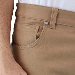 Foto 6 | Pantalón De Vestir Para Hombre Marca Rams Cottons Modelo Bull Denim Color Caki Corte Slim Fit