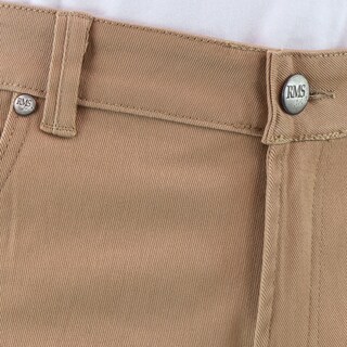 Foto 7 | Pantalón De Vestir Para Hombre Marca Rams Cottons Modelo Bull Denim Color Caki Corte Slim Fit