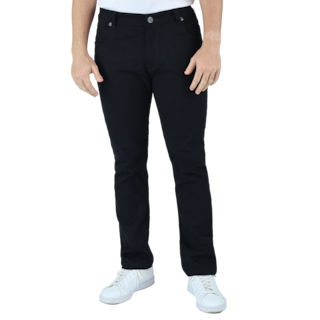 Foto 2 | Pantalón De Vestir Para Hombre Marca Rams Cottons Modelo Bull Denim Color Negro Corte Slim Fit
