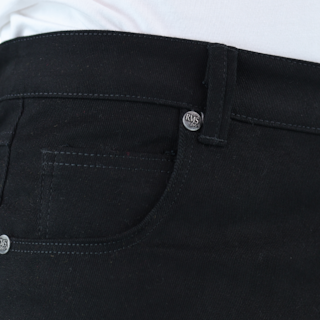 Foto 6 | Pantalón De Vestir Para Hombre Marca Rams Cottons Modelo Bull Denim Color Negro Corte Slim Fit