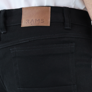 Foto 7 | Pantalón De Vestir Para Hombre Marca Rams Cottons Modelo Bull Denim Color Negro Corte Slim Fit