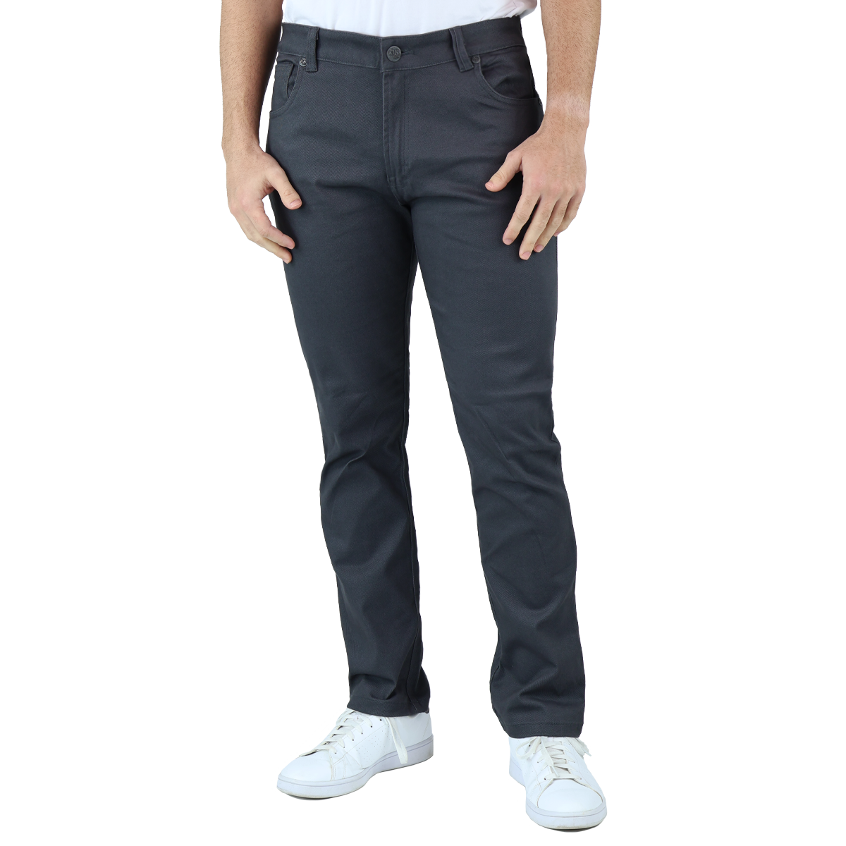 Pantalón De Vestir Para Hombre Marca Rams Cottons Modelo Bull Denim  Color Gris Corte Slim Fit