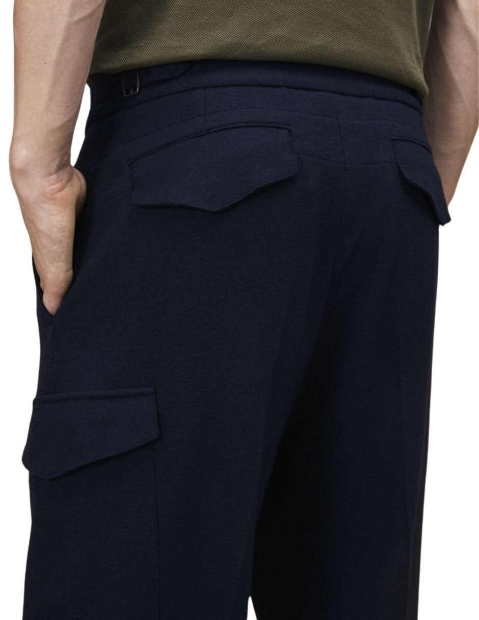 Foto 4 | Pantalones Lacoste De Lana Azul Marino