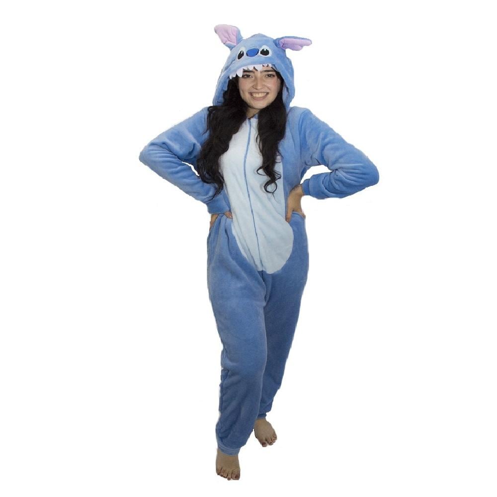 Mameluco para Adulto Disney 2463 Stich Azul Bordado $948