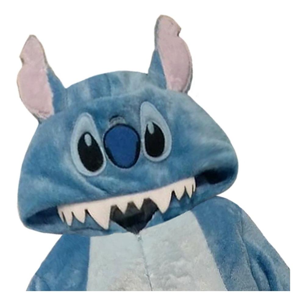 Foto 4 pulgar | Mameluco para Adulto Disney 2463 Stich Azul Bordado