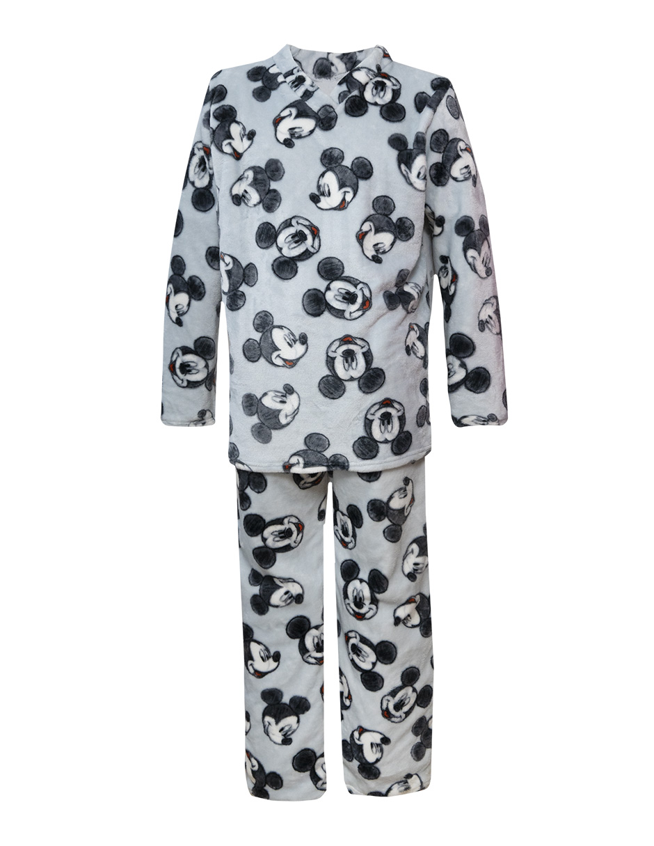 Pijama Tesso Home color Gris Supersoft Classic Mickey