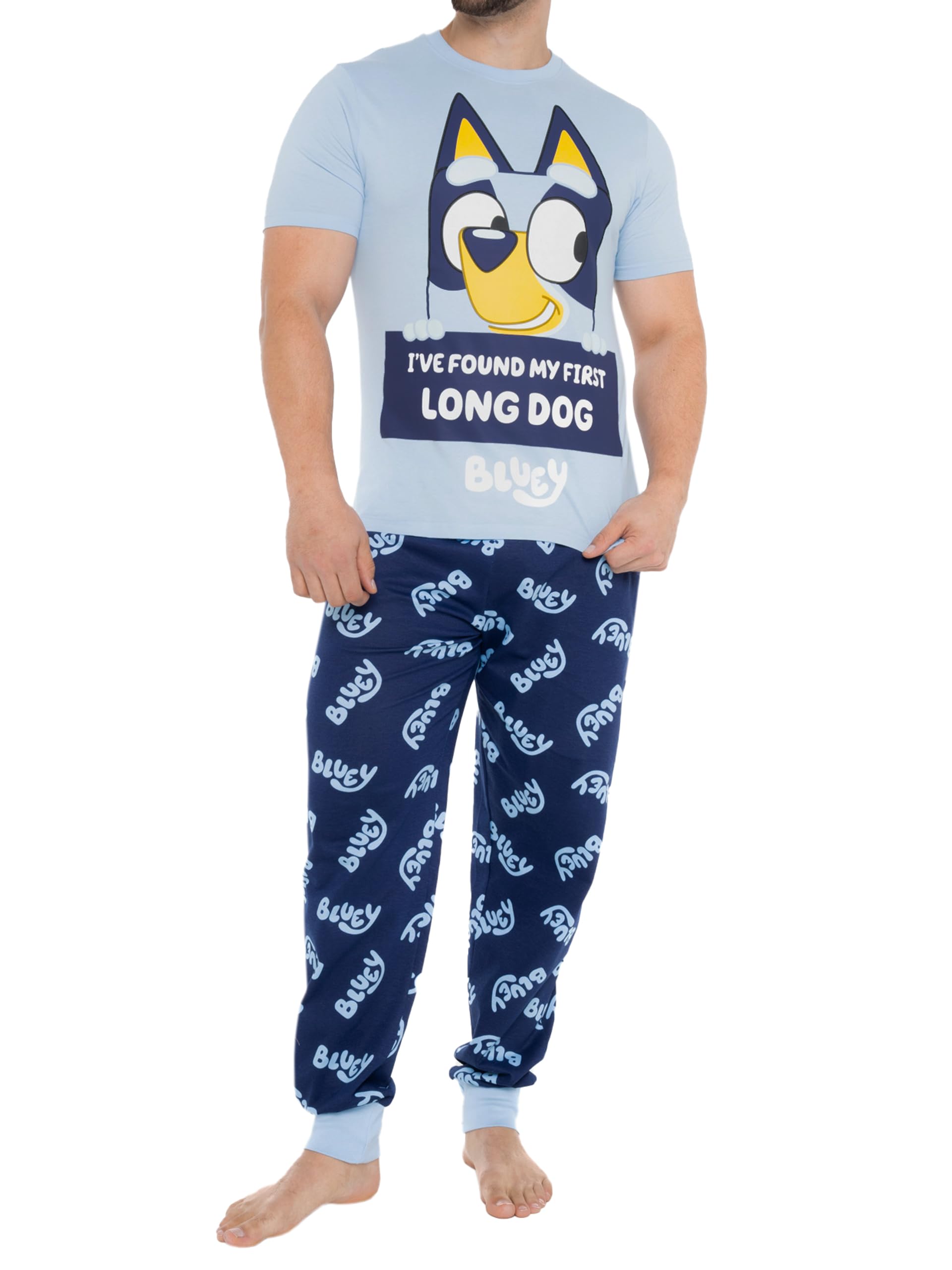 Foto 2 pulgar | Pijama Bluey Azul para Hombre - Venta Internacional