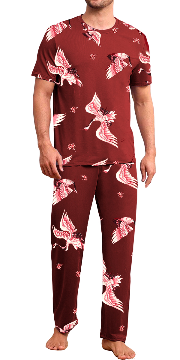 Foto 1 | Pijama Camisa y Pantalón Shendy Vendy Rojo para Hombre
