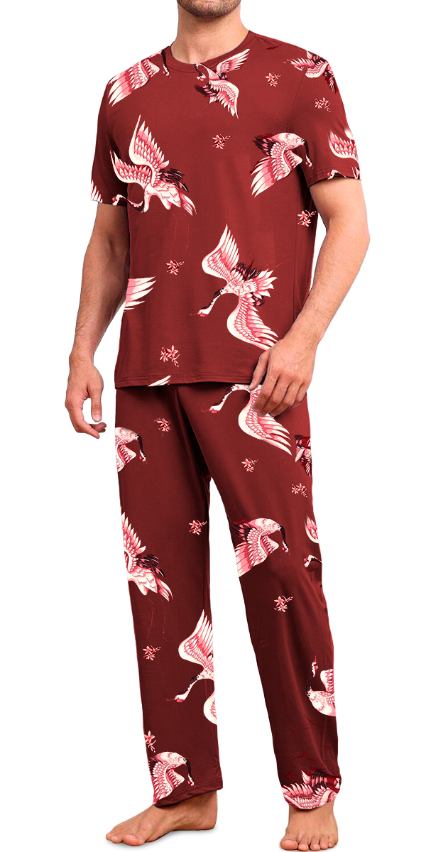 Foto 4 | Pijama Camisa y Pantalón Shendy Vendy Rojo para Hombre