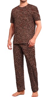 Foto 4 | Pijama Shendy Vendy Marrón para Hombre