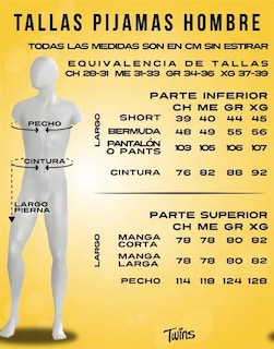 Foto 4 | Pijama Para Caballero Manga Larga “abrazarte Es La Mejor Parte Del Día” Twins