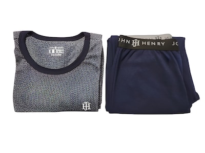 Foto 2 | Conjunto Térmico Para Hombre Color Gris Con Negro John Henry