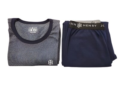 Foto 2 | Conjunto Termico Para Hombre Color Azul John Henry
