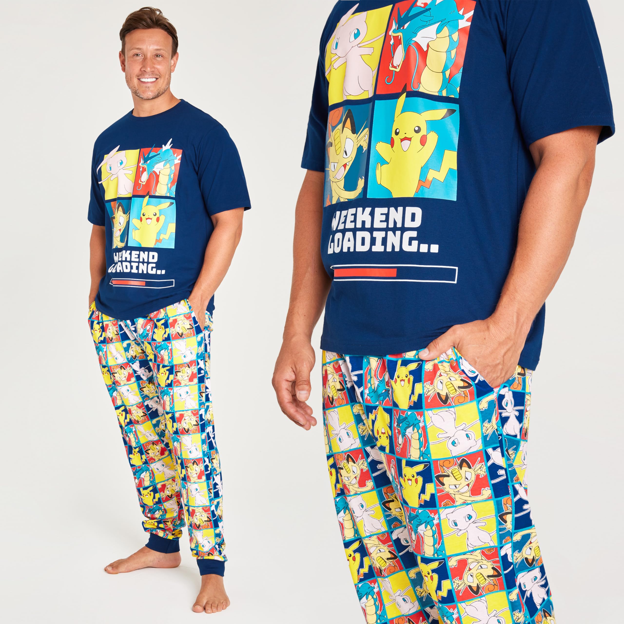 Foto 4 pulgar | Set De Pijama Pokémon Para Hombre Y Adolescente S-3xl Navy/multi - Venta Internacional.
