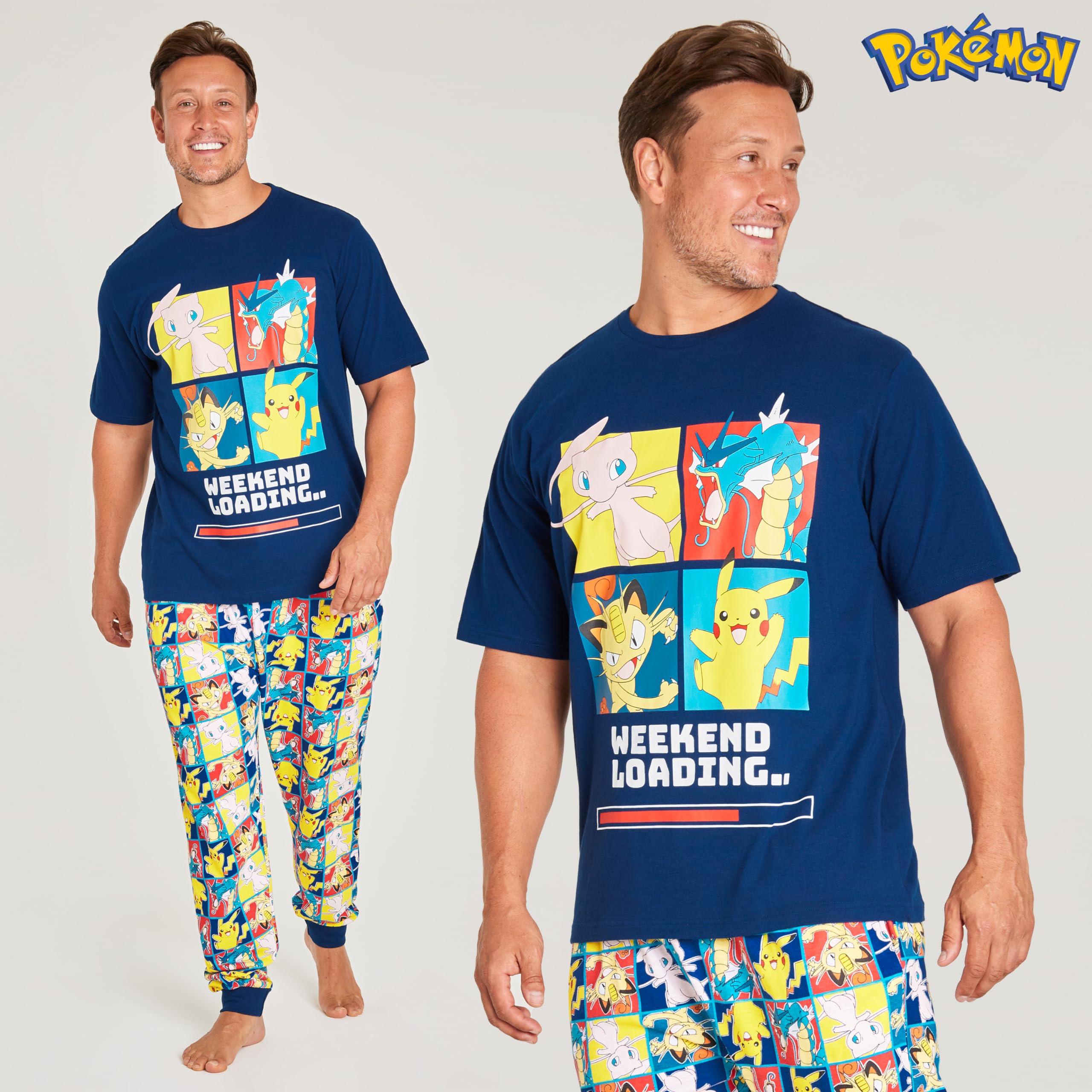 Foto 6 pulgar | Set De Pijama Pokémon Para Hombre Y Adolescente S-3xl Navy/multi - Venta Internacional.