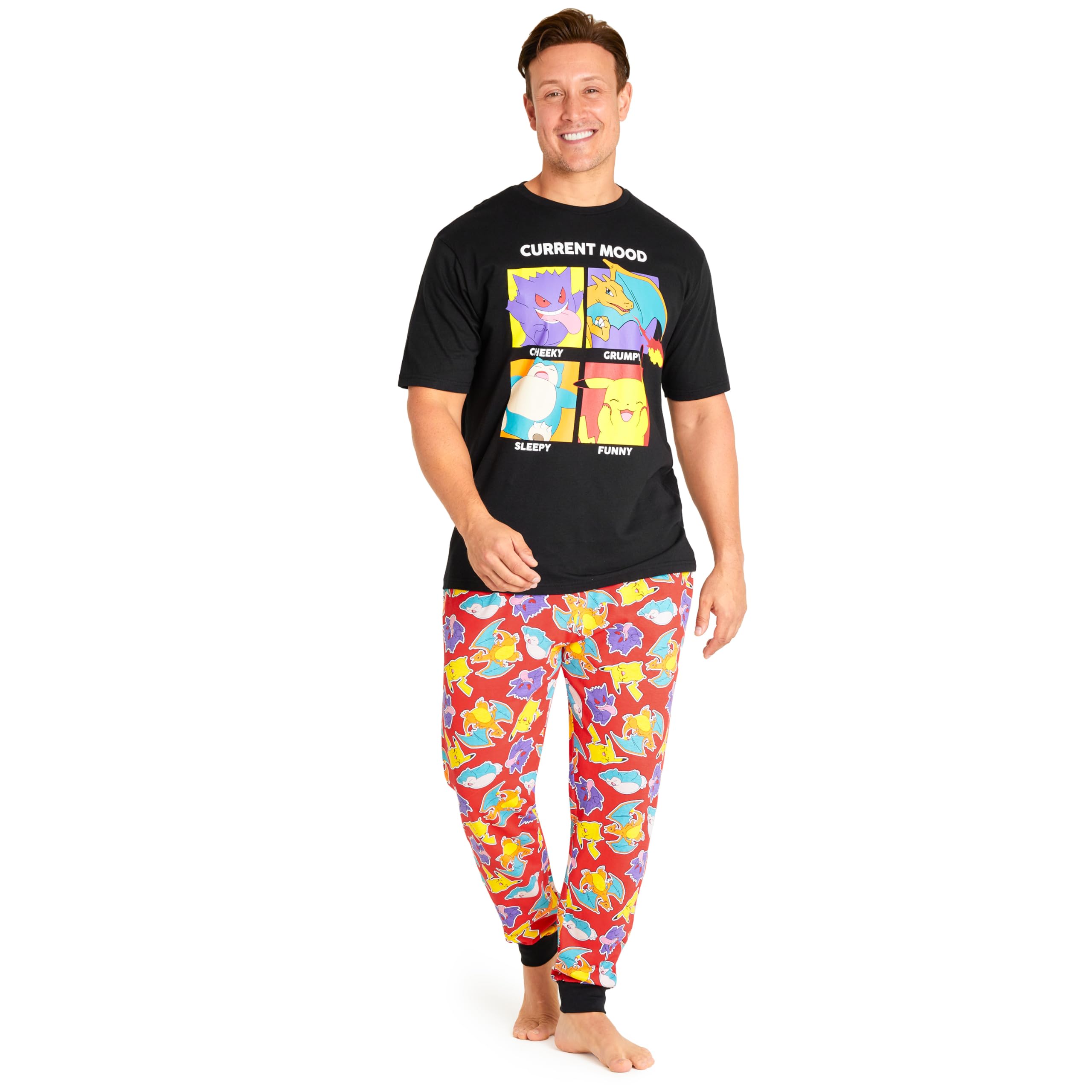 Foto 1 | Set De Pijama Pokémon Para Hombre Y Adolescente S-3xl (multicolor Y Negro, 2xl) - Venta Internacional.