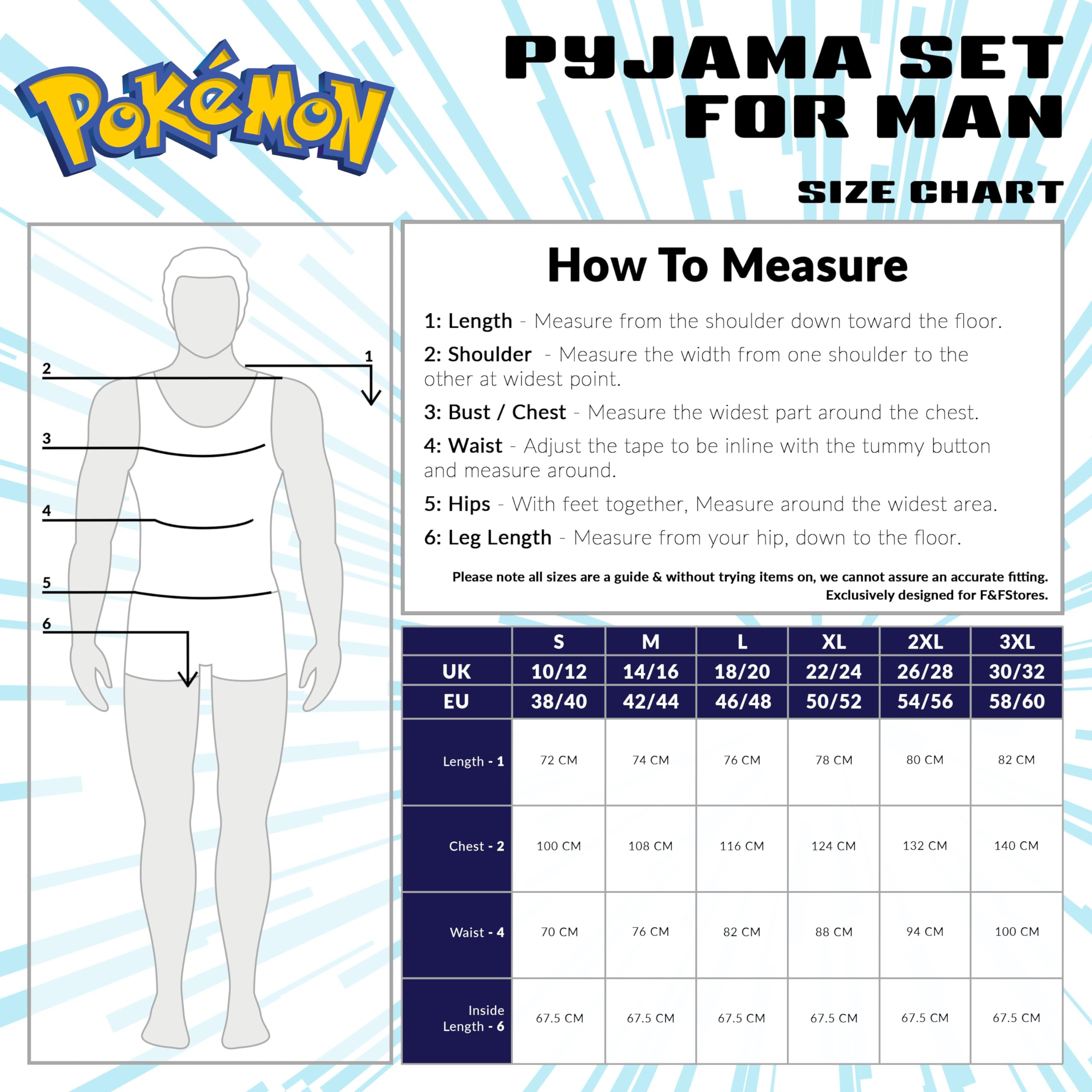 Foto 7 pulgar | Set De Pijama Pokémon Para Hombre Y Adolescente S-3xl (multicolor Y Negro, 2xl) - Venta Internacional.