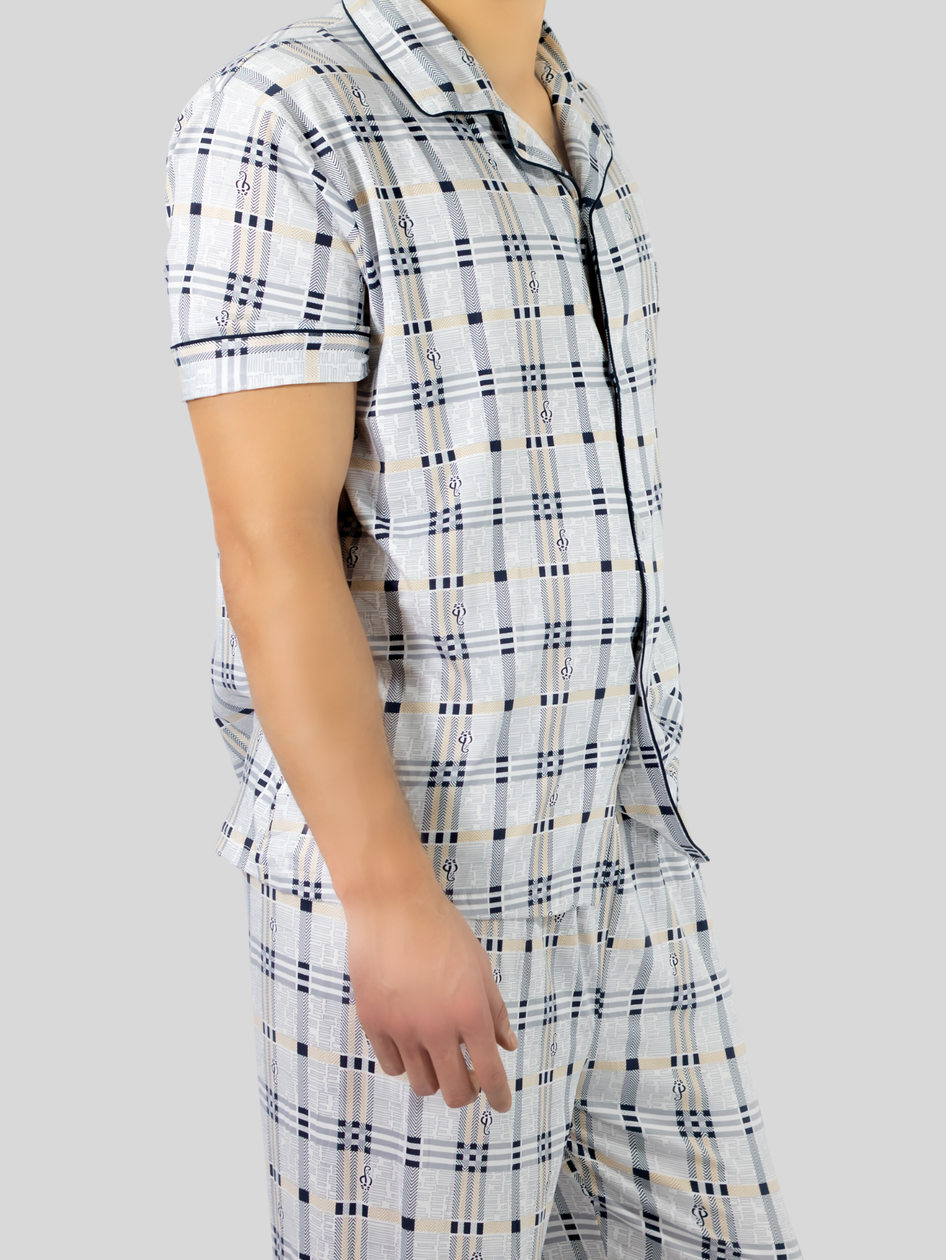 Foto 5 | Pijama 2 Piezas Gris para Hombre