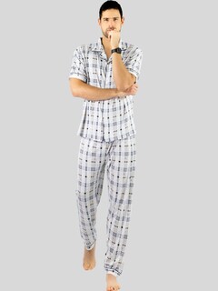 Foto 7 | Pijama 2 Piezas Gris para Hombre