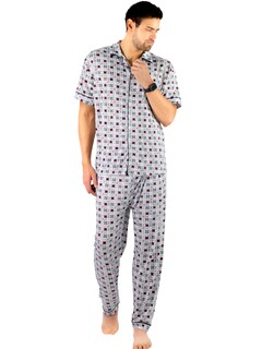 Foto 1 | Pijama Pantalón y Camisa Pij-091 D9 para Hombre