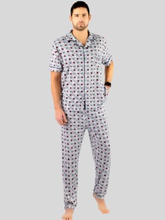 Foto 2 | Pijama Pantalón y Camisa Pij-091 D9 para Hombre