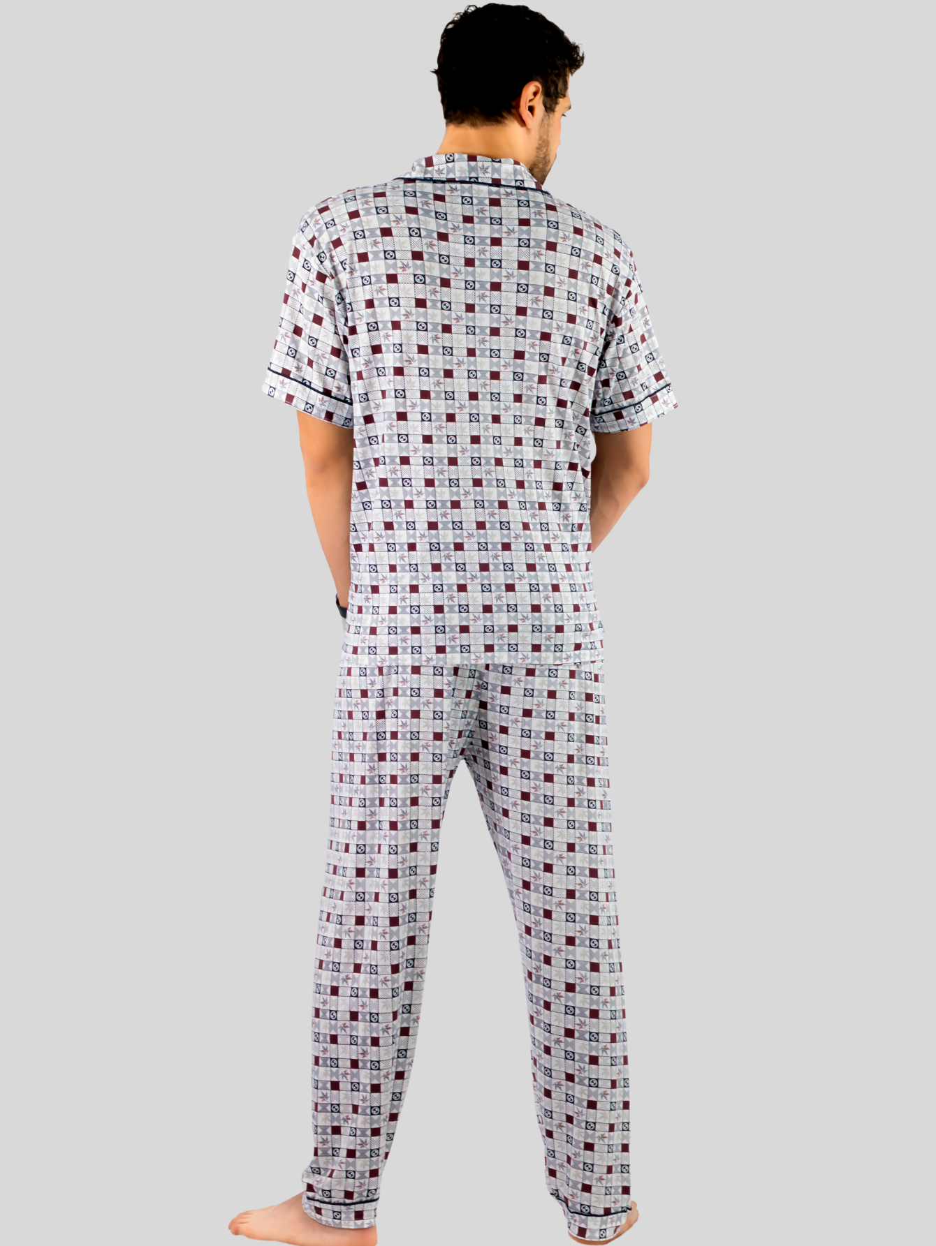 Foto 3 | Pijama Pantalón y Camisa Pij-091 D9 para Hombre