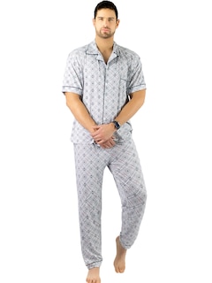 Foto 1 | Pijama de Hombre De 2 Piezas En Conjunto De Pantalón Y Camisa Pij-091 D3