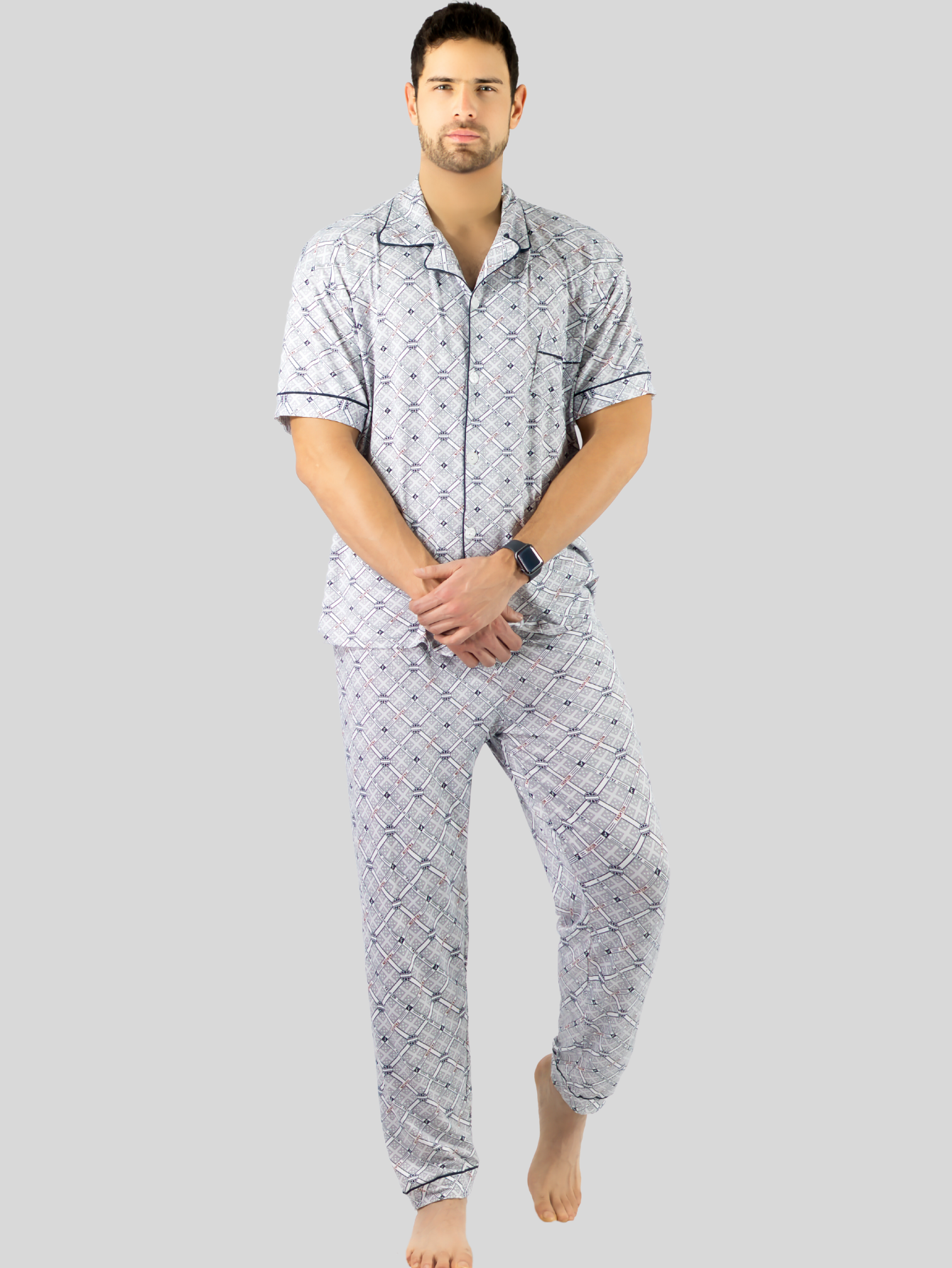 Foto 5 pulgar | Pijama Pantalón y Camisa Ligera