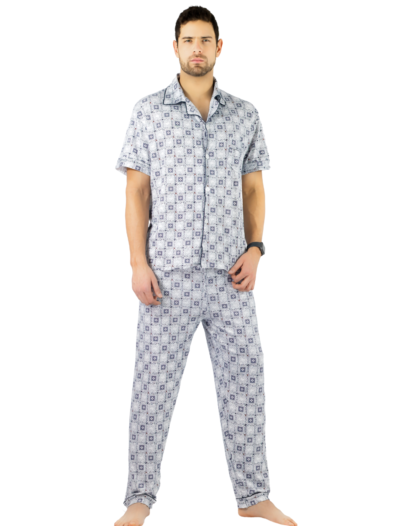Foto 2 pulgar | Pijama de Hombre 2 Piezas Pij-091 D5