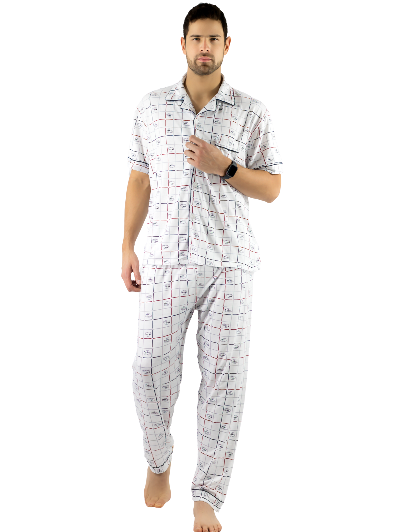Foto 2 pulgar | Pijama de Hombre 2 Piezas Pij-091 D2