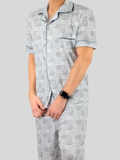 Foto 6 | Pijama 2 Piezas Gris para Hombre