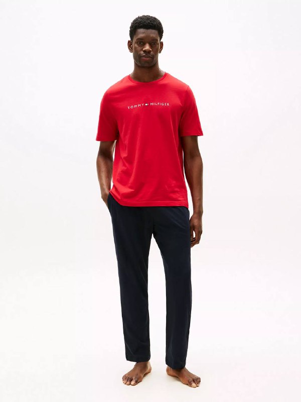 Foto 1 | Set De Pijama Tommy Hilfiger Algodón Comodo 2pz Hombre