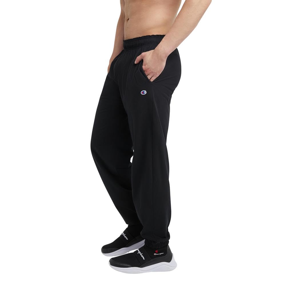 Foto 3 | Pantalones De Pijama Champion Everyday Cotton Para Hombre, Color Negro - Venta Internacional