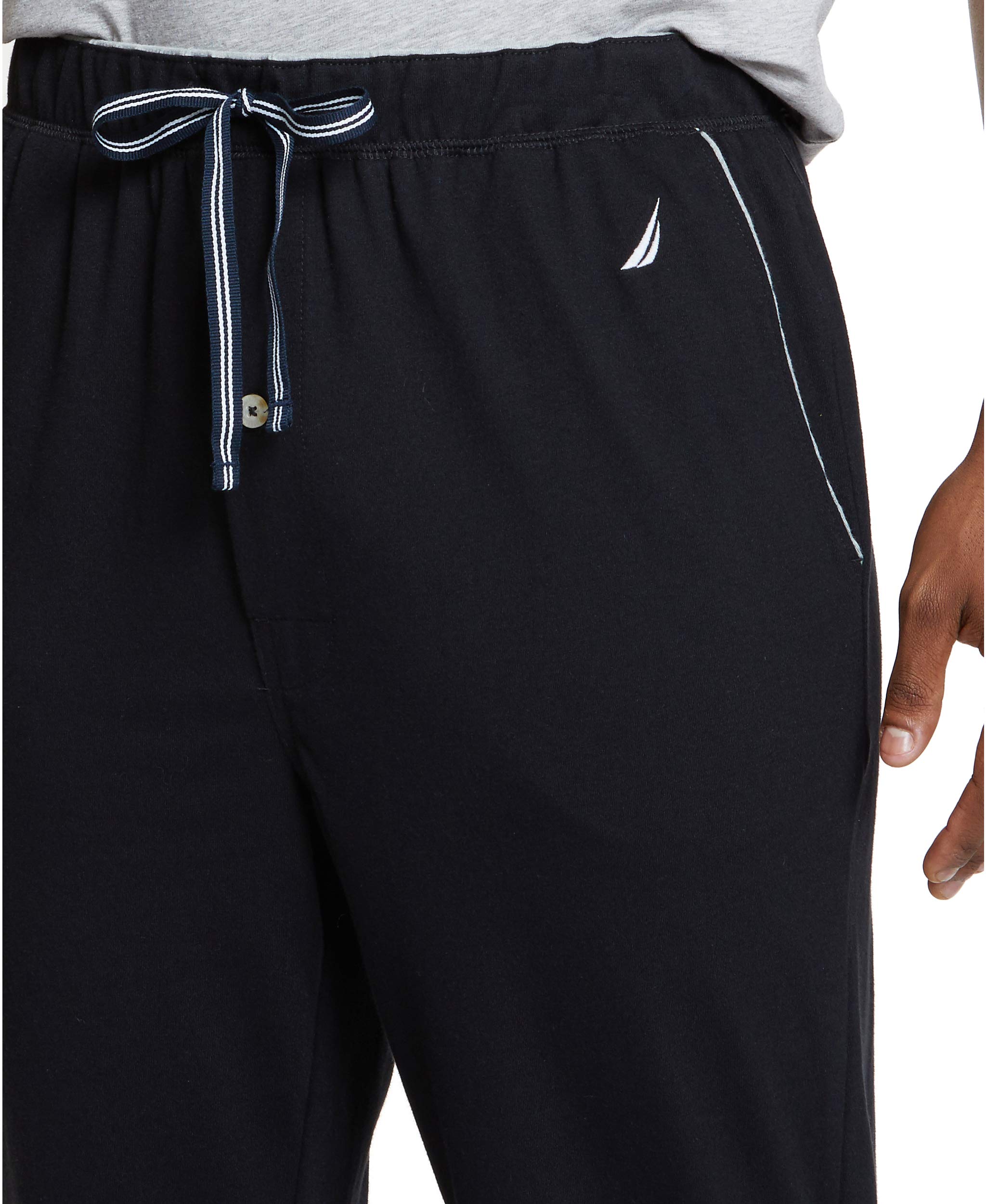 Foto 3 pulgar | Pantalón Sleep Lounge Nautica Soft Knit Para Hombre True Black S - Venta Internacional.