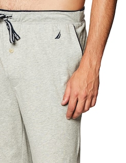 Foto 2 | Sleep Lounge-pant Nautica Soft Knit Para Hombre, Color Gris Jaspeado - Venta Internacional.