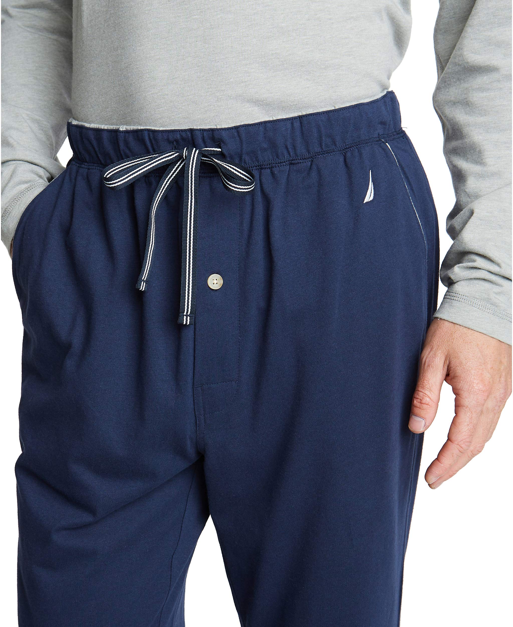 Foto 3 pulgar | Sleep Lounge-pant Nautica Soft Knit Para Hombre, Color Azul Marino, Talla L - Venta Internacional.