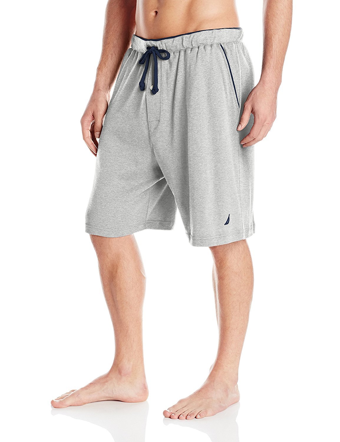 Foto 2 pulgar | Pantalones Cortos Sleep Lounge Nautica De Punto Suave Con Cintura Elástica Para Hombre, Color Gris - Venta Internacion