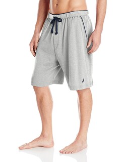 Foto 1 | Pantalones Cortos Sleep Lounge Nautica De Punto Suave Con Cintura Elástica Para Hombre, Color Gris - Venta Internacion