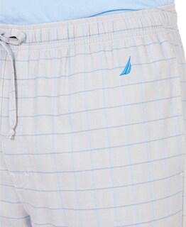 Foto 2 | Pantalón De Pijama Nautica Soft Woven, 100% Algodón, Cintura Elástica, Gris - Venta Internacional.