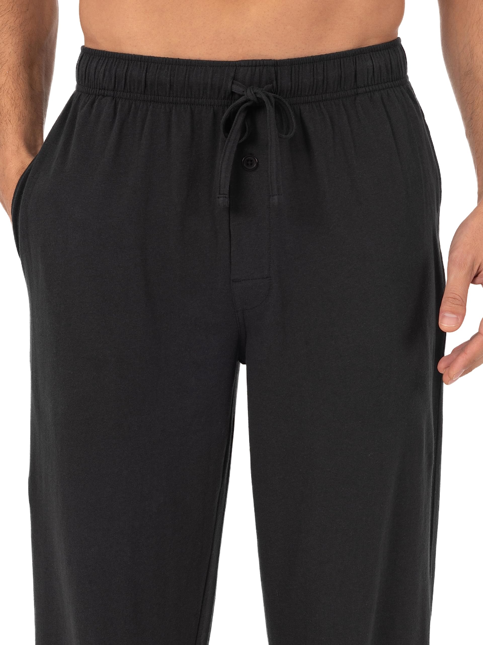 Foto 4 pulgar | Pantalón Para Dormir Fruit Of The Loom, Tejido De Punto Para Hombre, Color Negro, Talla M - Venta Internacional.