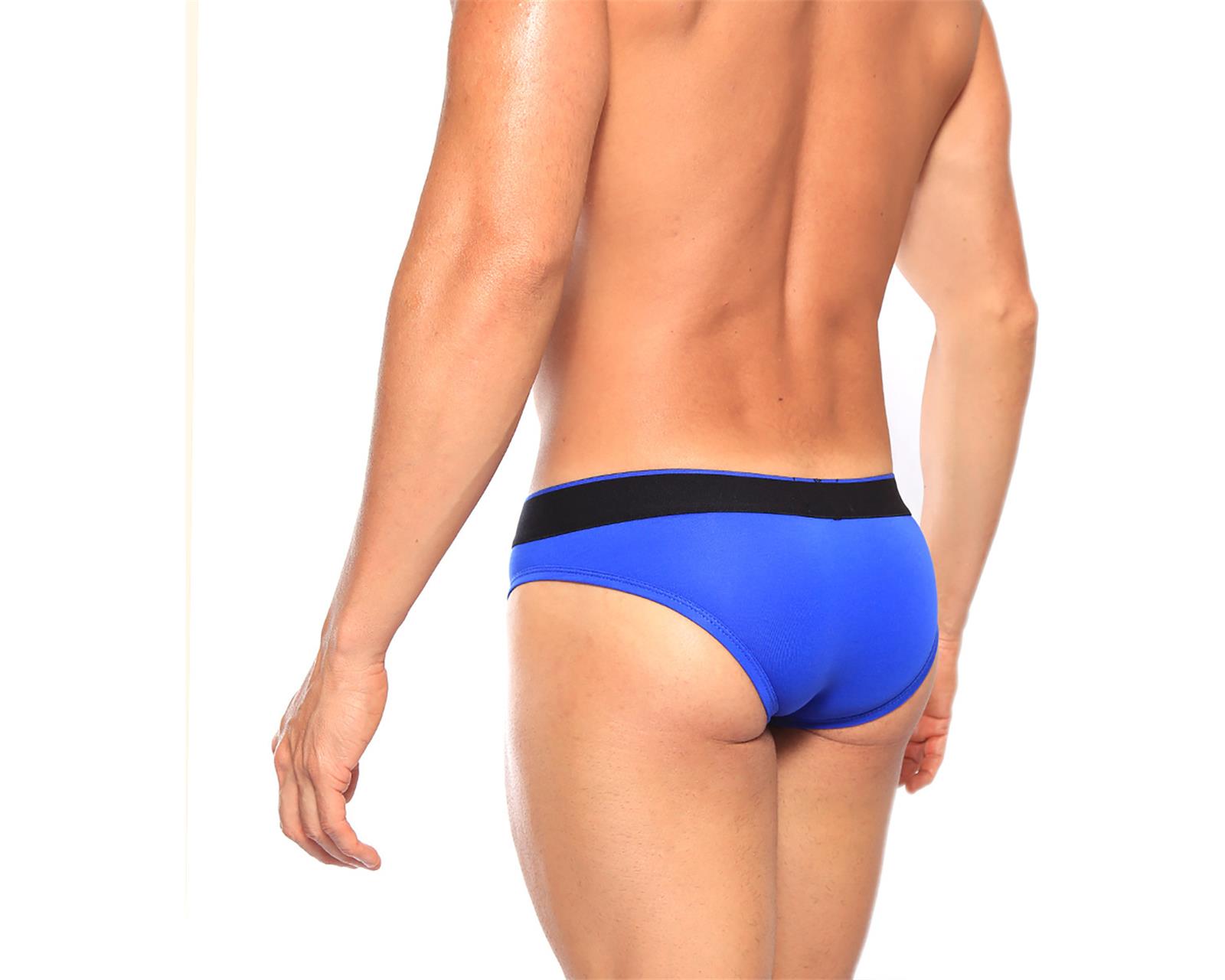 Foto 4 pulgar | Calzon Bikini Modern Unnder Ropa Interior Para Hombre 1 Pz Color Azul