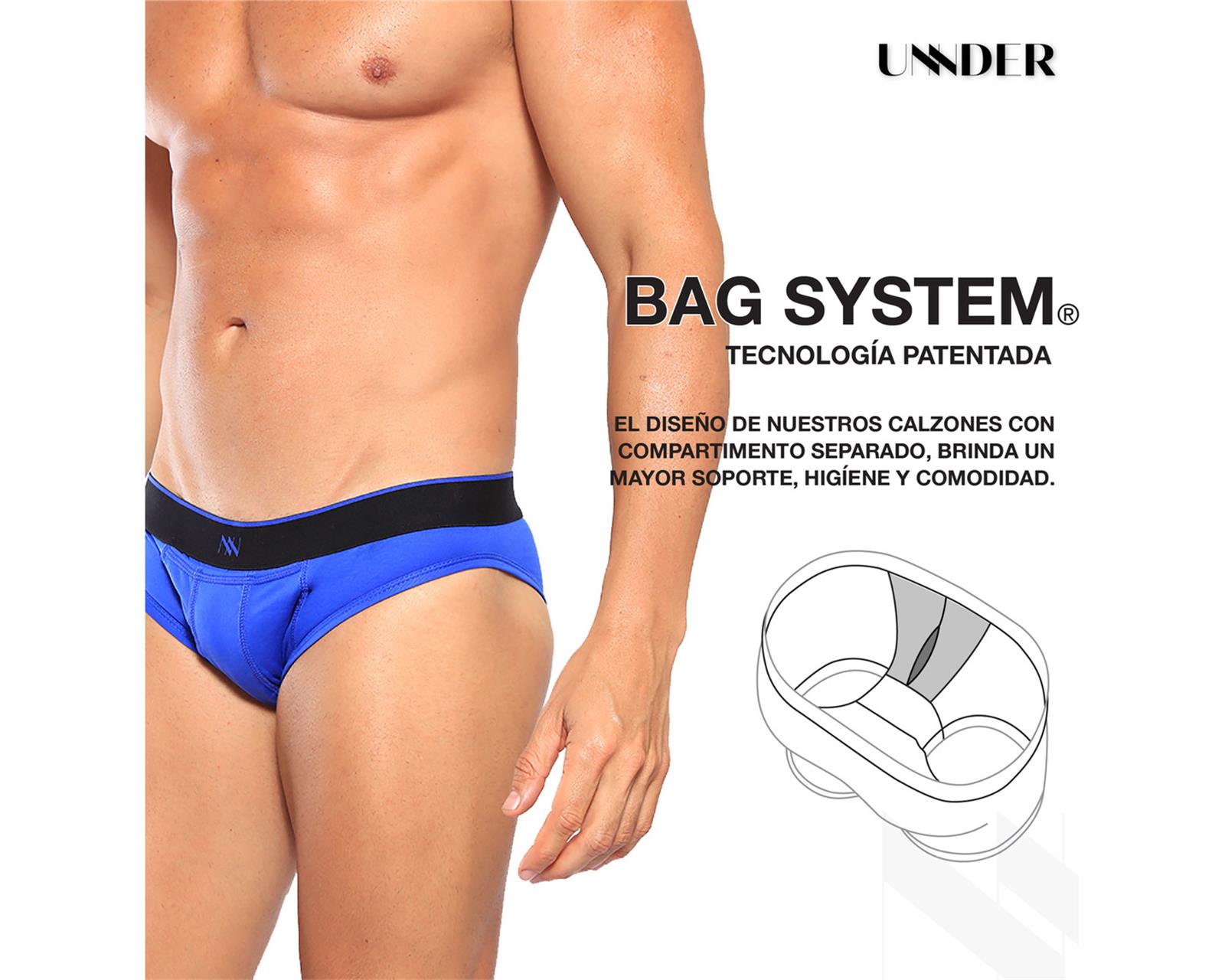 Foto 7 pulgar | Calzon Bikini Modern Unnder Ropa Interior Para Hombre 1 Pz Color Azul