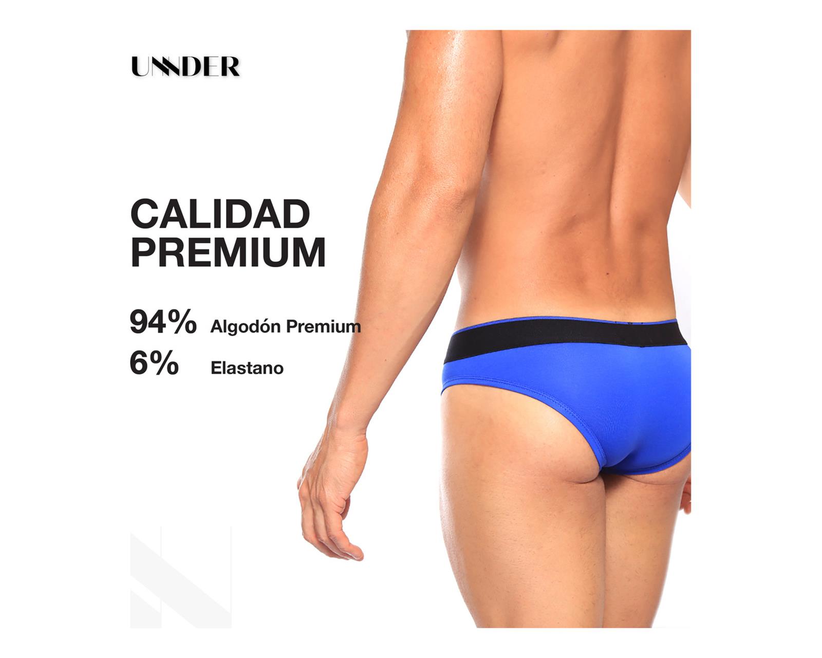 Foto 8 pulgar | Calzon Bikini Modern Unnder Ropa Interior Para Hombre 1 Pz Color Azul