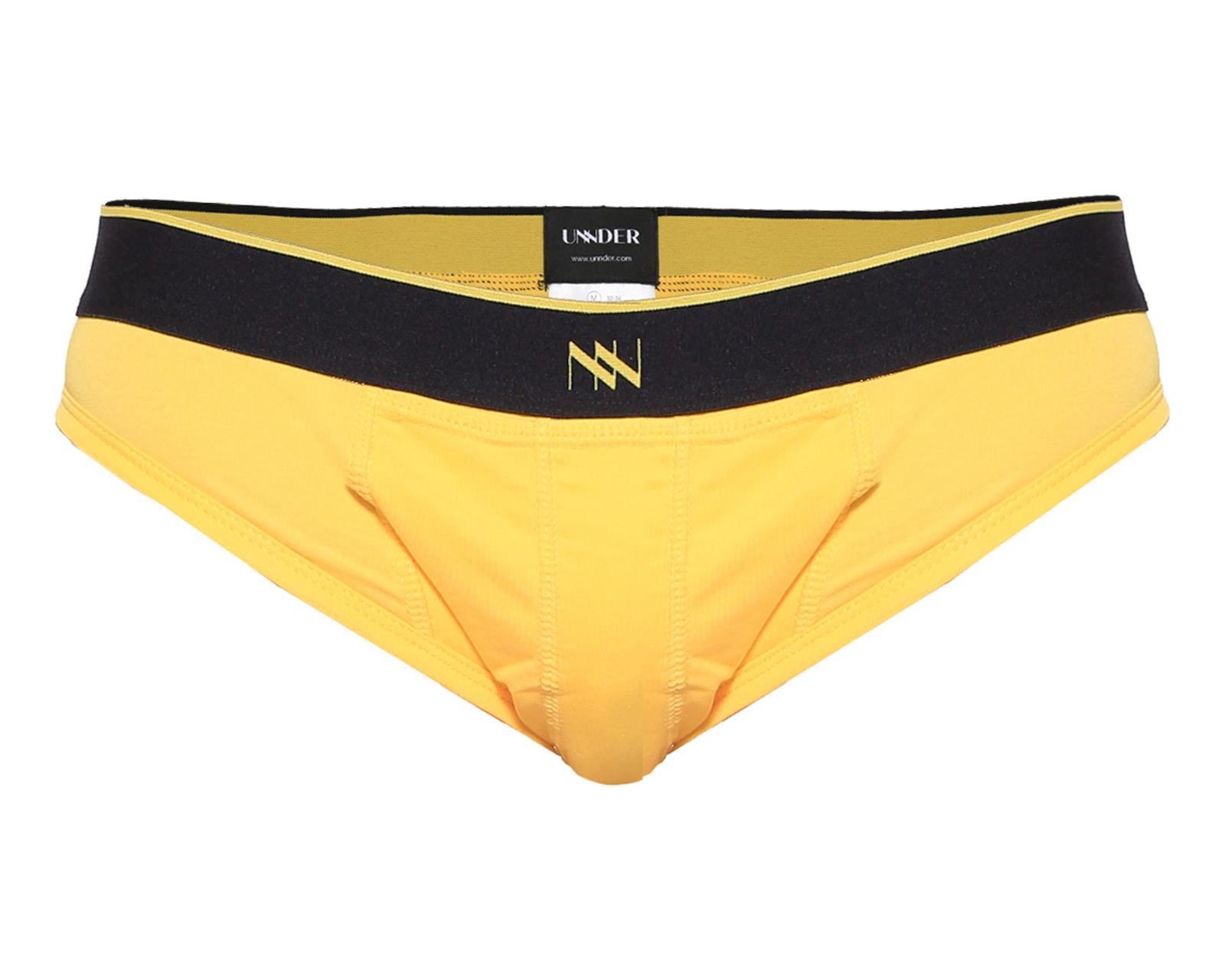 Foto 2 | Calzon Bikini Modern Unnder Ropa Interior Para Hombre 1 Pz Color Amarillo