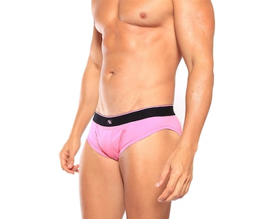 Foto 1 | Calzon Bikini Modern Unnder Ropa Interior Para Hombre 1 Pz Color Rosa Chicle